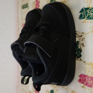 Nike Court Borrow Kids Sneakers Black Size 6